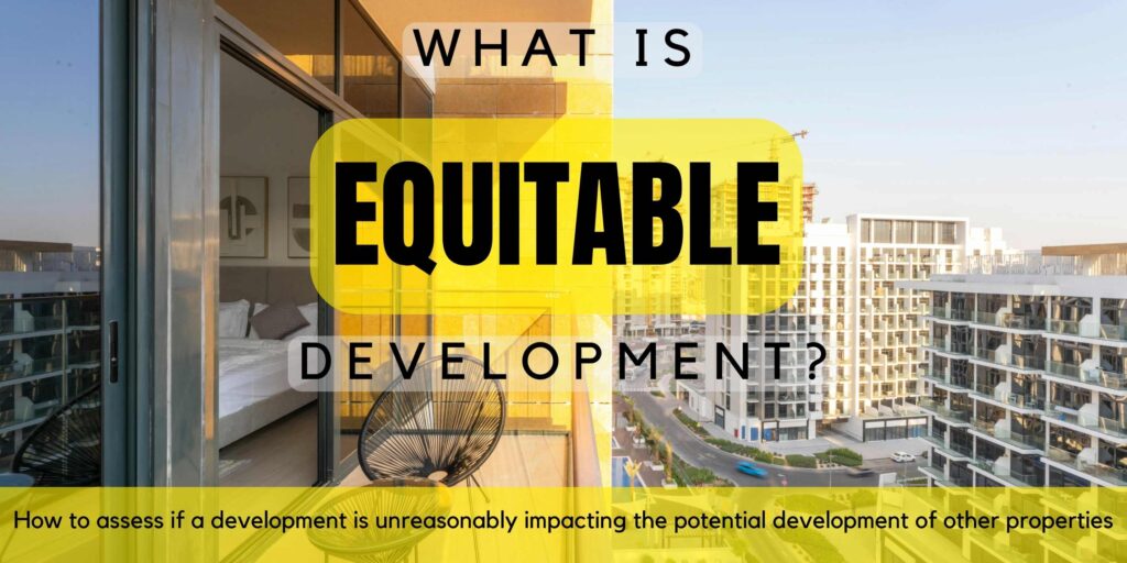 What is equitable development?