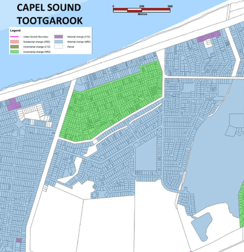 Map showing proposed Housing Change Area